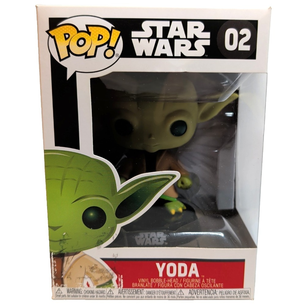 Funko Pop! Star Wars Yoda #02 Vinyl Bobble-Head Figure w/ Box
